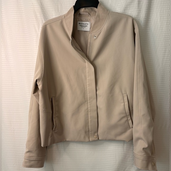 Athleta Jackets & Blazers - Athleta Endless Bomber Jacket in Abalone Sz lg